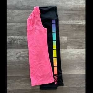 VSX Crop Pants With pink Tank